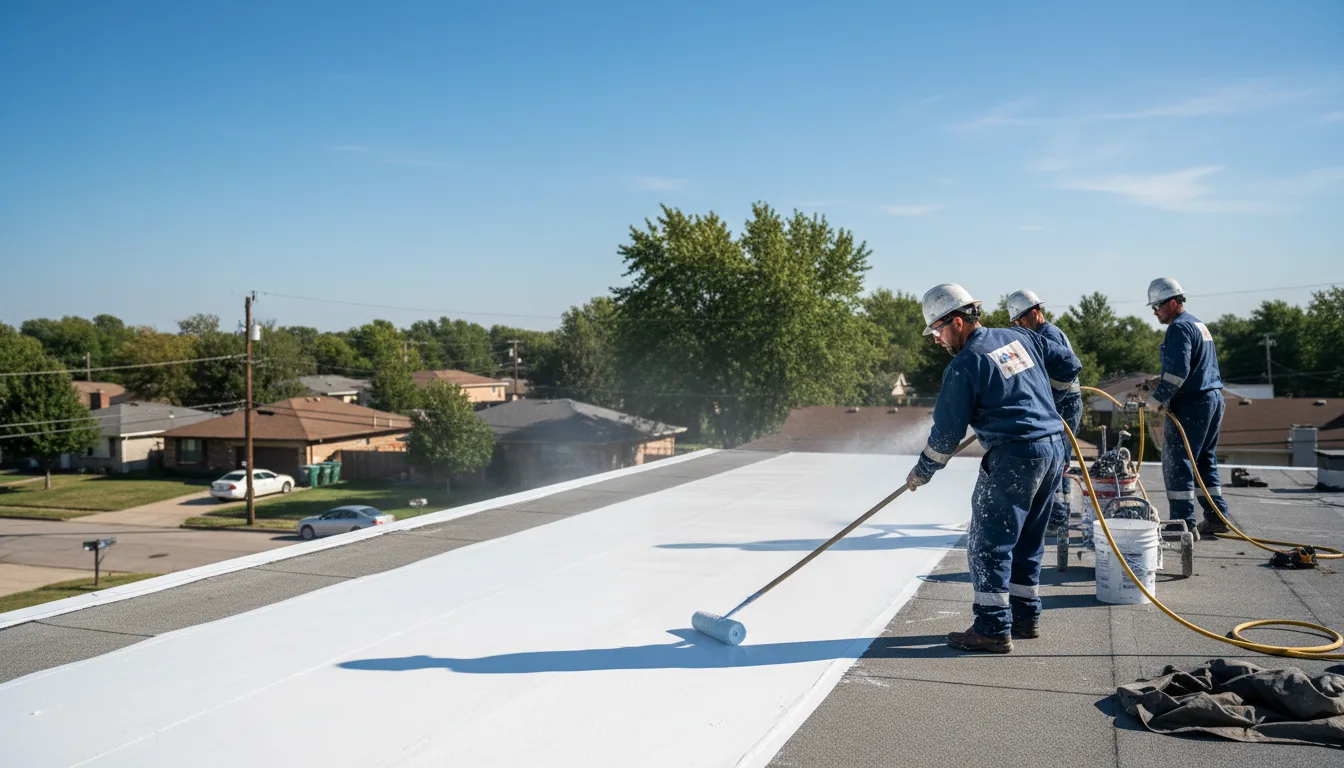 Commercial roof coating in Hueysville, KY near me